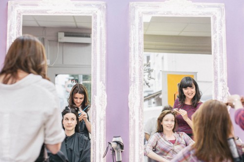 The Salon Project - a site specific theatre production by Catherine Ireton and Grace Kiely. Photographs by Brighton and London photographer Emma Gutteridge.