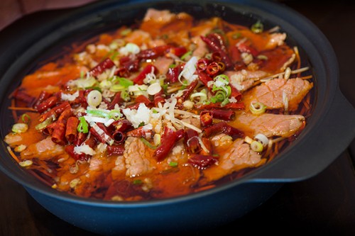 海風喜慶賀新春－中國三大名菜巡禮－水煮牛肉A culinary tour of China at Mistral - Poached sliced beef in hot chili oil