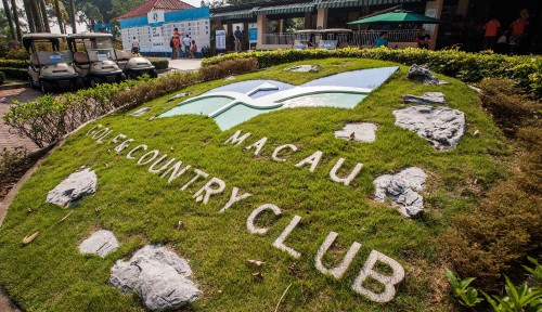 Competitors in action during the Venetian Macau Open golf tournament on October 20, 2013 at the Macau Golf & Country Club in Macau, China. Photo by Xaume Olleros / The Power of Sport Images