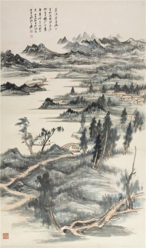 張大千，越山圖，1942年