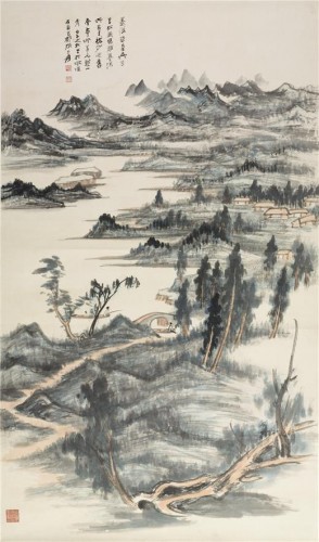 張大千,越山圖,1942年