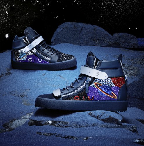 Giuseppe Zanotti Galaxy Collection_Donna Sneaker (Right) and Uomo Sneake...