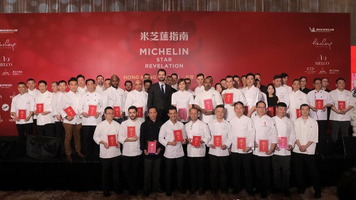 Group photo of the representatives from this year’s Michelin one star restaurants