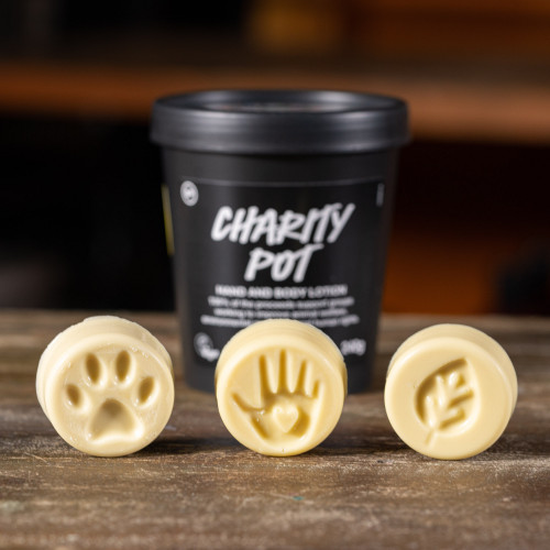 Lush Charity Pot Coins Naked Body Lotion and Charity Pot Hand and Body Lotion