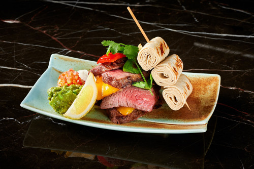 The Lounge_ Marinated Flank Steak Fajitas_烤牛腹排配墨西哥薄餅