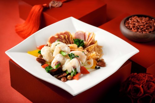 06. Wing Lei - Wok-fried prawns with dried shrimp, vegetable and ham