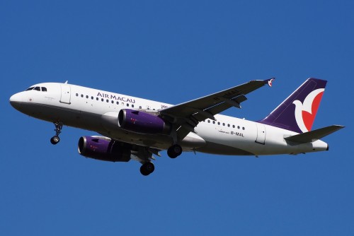 Air,Macau,Airbus,A319,Reg.,B-mal,At,Suvarnabhumi,Airport,,Bangkok