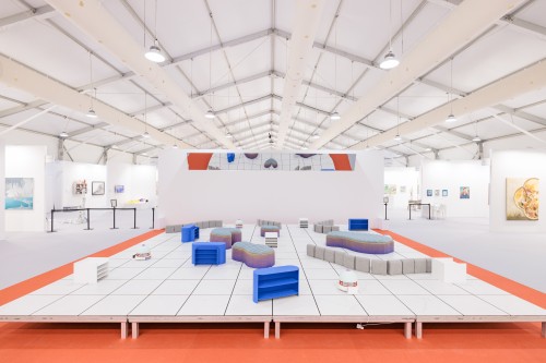 Nadim Abbas, A Brazen Rift (After Branzi), 2025, commissioned installation. Image courtesy of Art Central. Photo credit to Eric Hong (1)