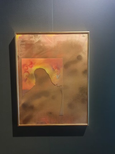 《紐約黃金》(Charlie Perez-Tlatenchi|現成光柵印刷、顏料印刷、碎布紙上噴漆、藝術家個人畫框)